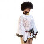 Short turtle neck with flared sleeves