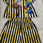MULTICOLOUR TWO PIECE SHORT DRESS