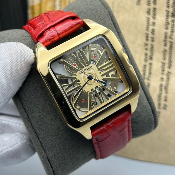 LUXURY FEMALE LEATHER WRISTWATCH - Image 2