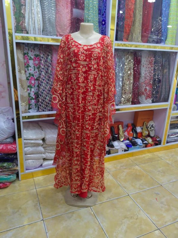 ORANGE ORGANDI LACE - Image 7