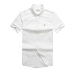 white designer shirt Lacoste short sleeve shirt