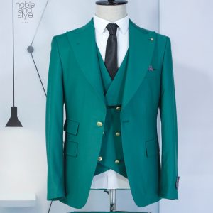 Senzo Rivolli Turkish suits Teal green suit. designer suit