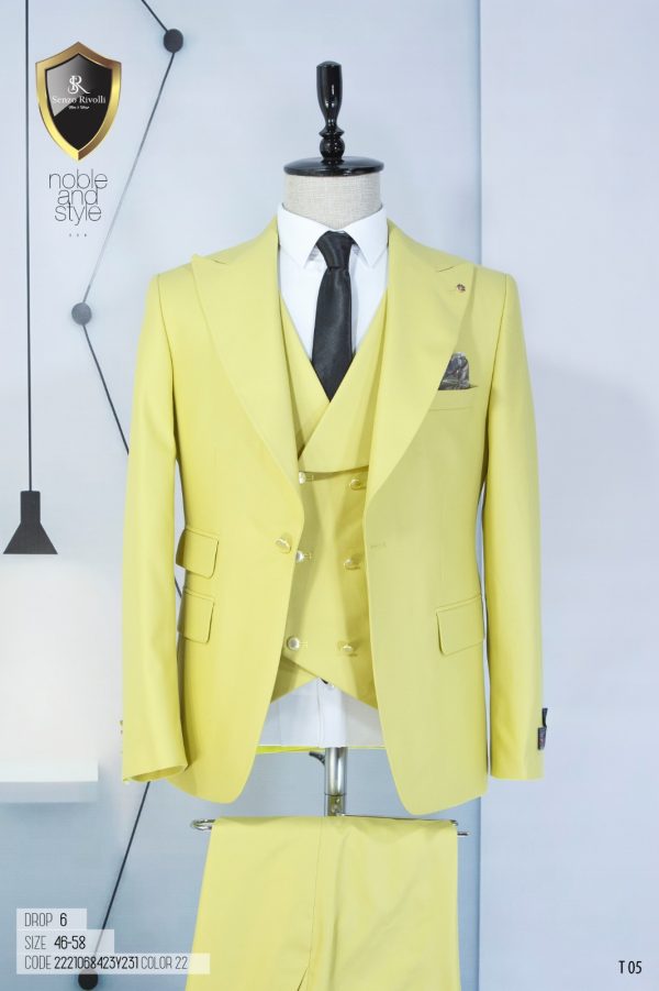 Senzo Rivolli Turkish suits yellow suit. designer suit