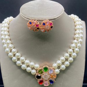 Pearl Necklace and Earring for ladies or women