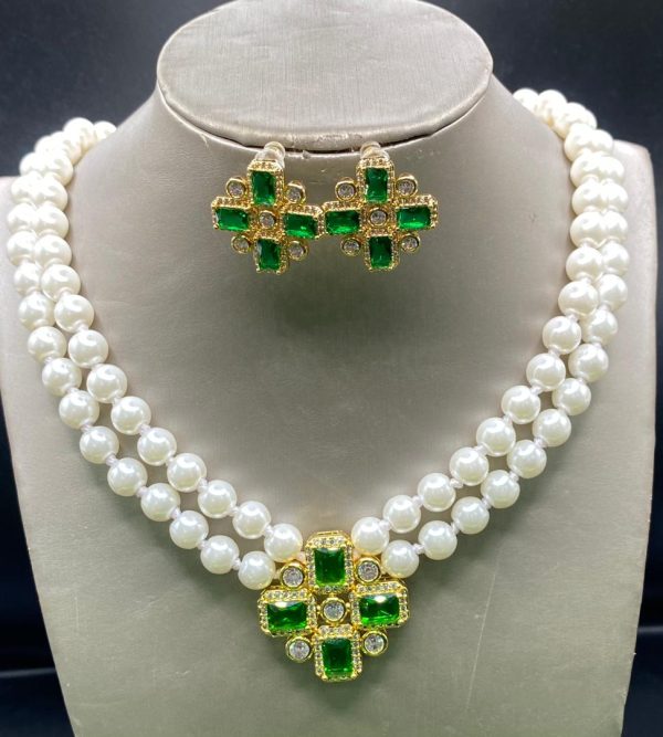 Pearl Necklace and Earring for ladies or women
