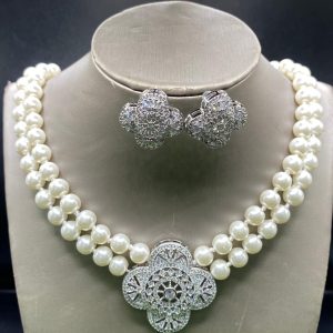 Pearl Necklace and Earring for ladies or women