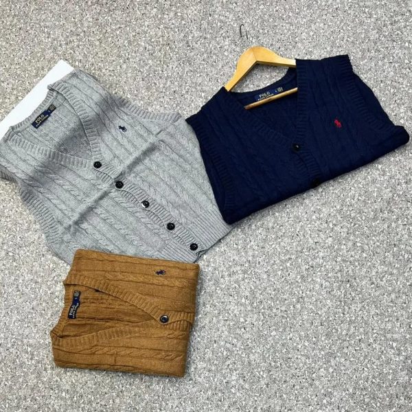 RALPH LAUREN ARMLESS CARDIGAN - Image 2