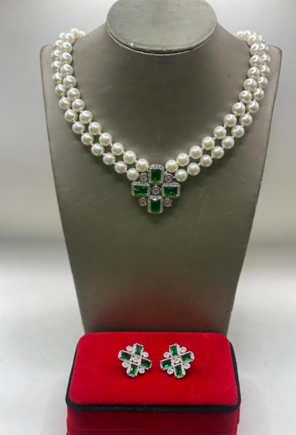 Bead set - Earrings and Necklace - Image 2