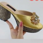 Block heel shoes for women