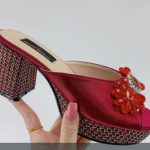Block heel shoes for women