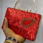 RED CLUTCH PURSE