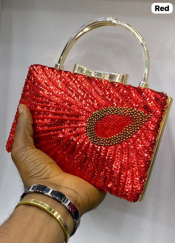 RED CLUTCH PURSE