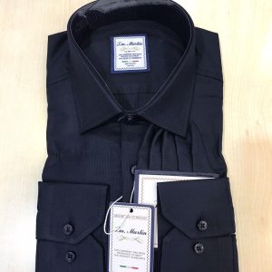 Plain black shirt for men