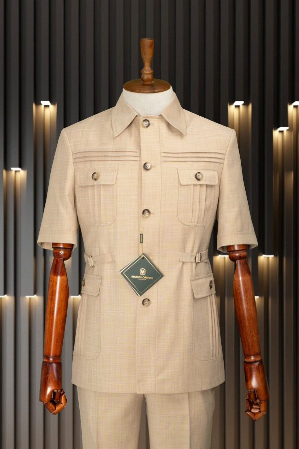 Safari suits for me. Designer suits for men