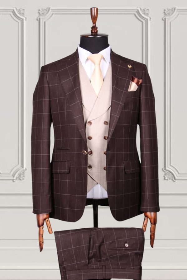 Checked suits for men Turkish Suits for Men