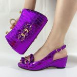 low heel sandal & purse