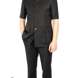 Short sleeve suit for men