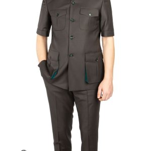 Short sleeve suit for men