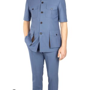 Short sleeve suit for men