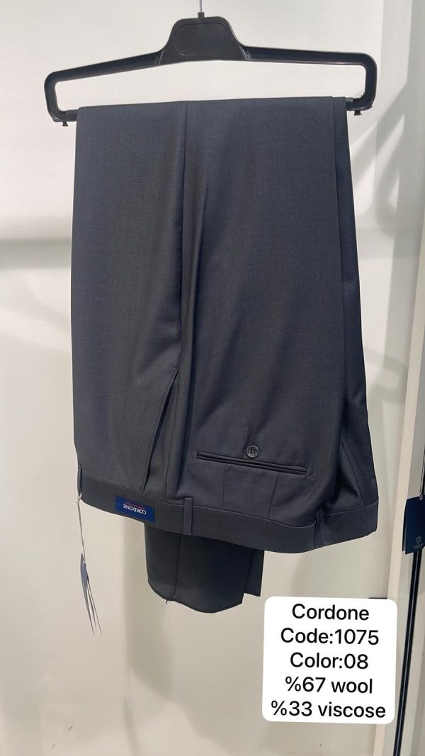 Plain trousers for men