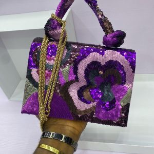 DAZZLING SEQUIN FLORAL HANDBAGS - Image 4