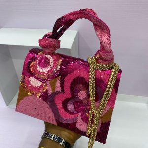 DAZZLING SEQUIN FLORAL HANDBAGS - Image 5