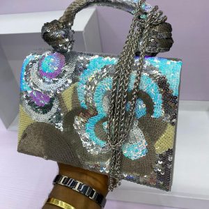 DAZZLING SEQUIN FLORAL HANDBAGS - Image 3