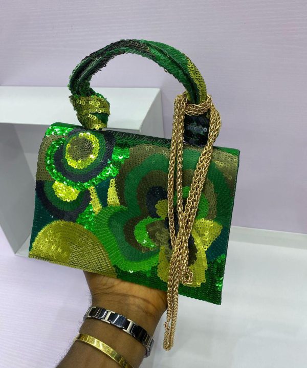 DAZZLING SEQUIN FLORAL HANDBAGS - Image 9