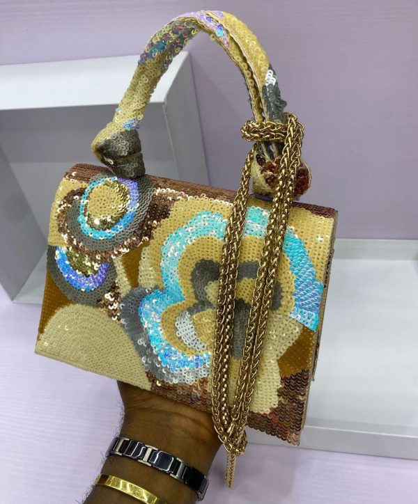 DAZZLING SEQUIN FLORAL HANDBAGS - Image 8