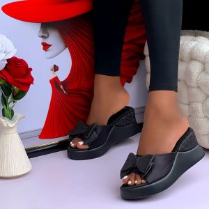 BOLD DETAILED WEDGE SLIPPERS - Image 3
