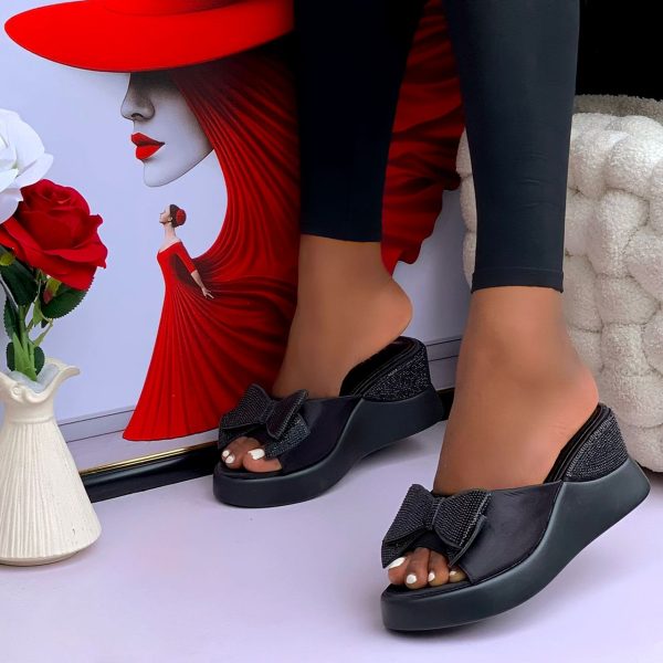 BOLD DETAILED WEDGE SLIPPERS - Image 3