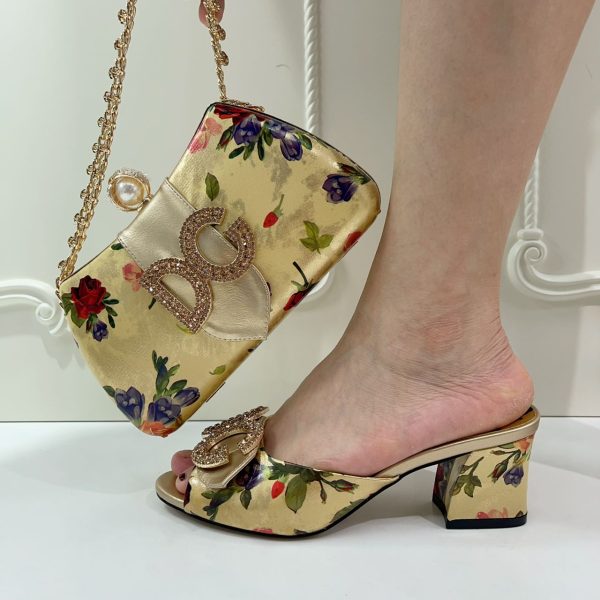 LUXURY FLORAL BLOCK HEELS - Image 3
