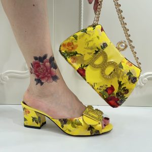 LUXURY FLORAL BLOCK HEELS - Image 7