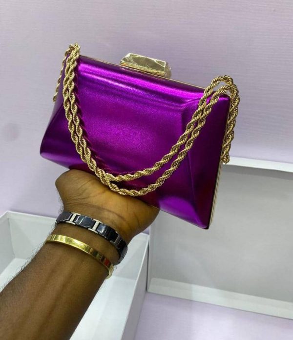 LUXURY METALLIC CLUTCH - Image 2
