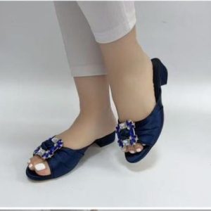 LUXURY SATIN CRYSTAL EMBELLISHED HEELS - Image 6