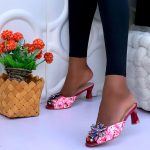 FLORAL CRYSTAL HEELS