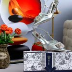 CRYSTAL EMBELLISHED SLINGBACK HEELS