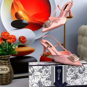 CRYSTAL EMBELLISHED SLINGBACK HEELS - Image 3